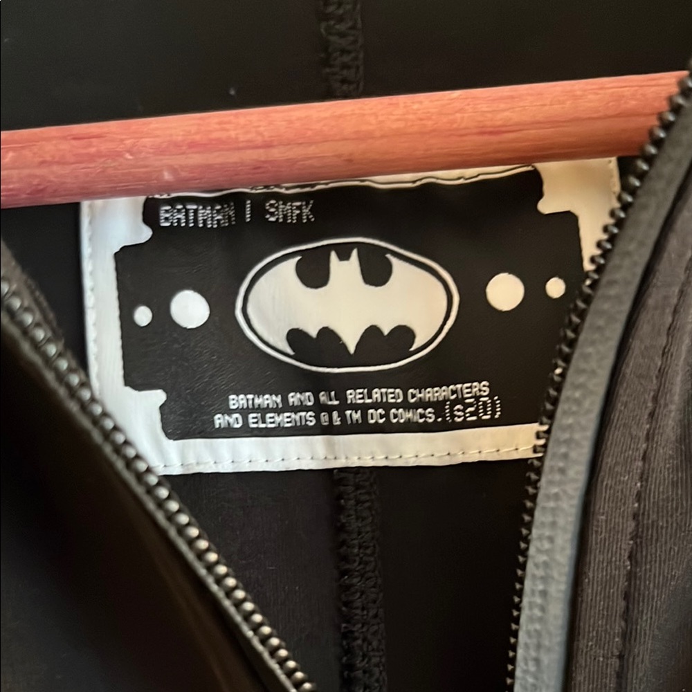 SMFK + Batman Dark Knight Zip Up Black Jacket Size 2 - Picture 2 of 4